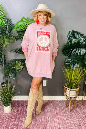 Practice Peace Pink Sweatshirt - S277PK