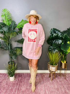 Practice Peace Pink Sweatshirt - S277PK