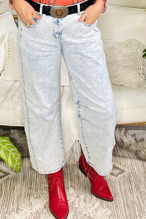 Cool Girl Denim Barrel Jeans