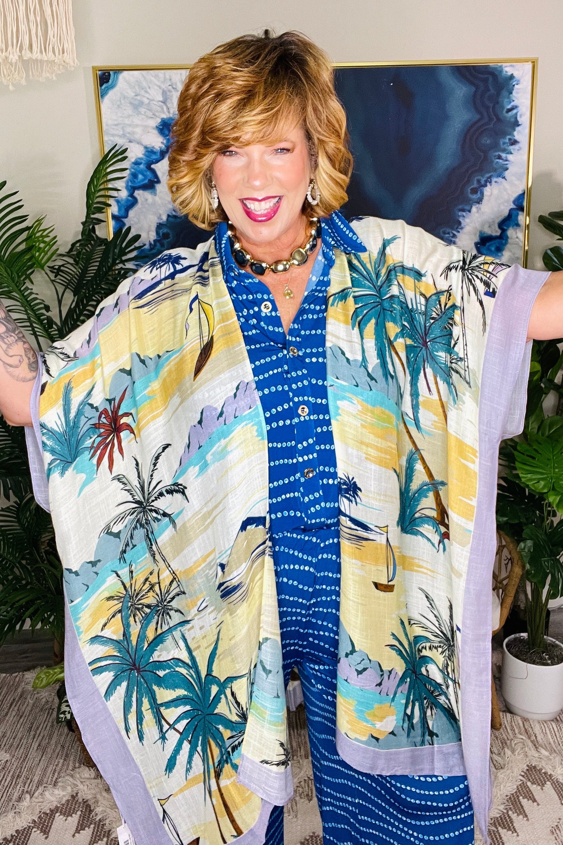 Palm Paradise Kimono - OT177LV