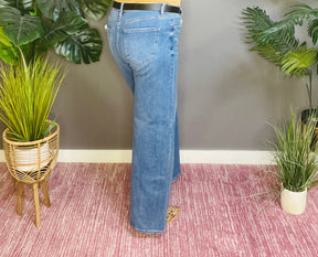 Jordan Full Size High Rise Wide Leg Jeans