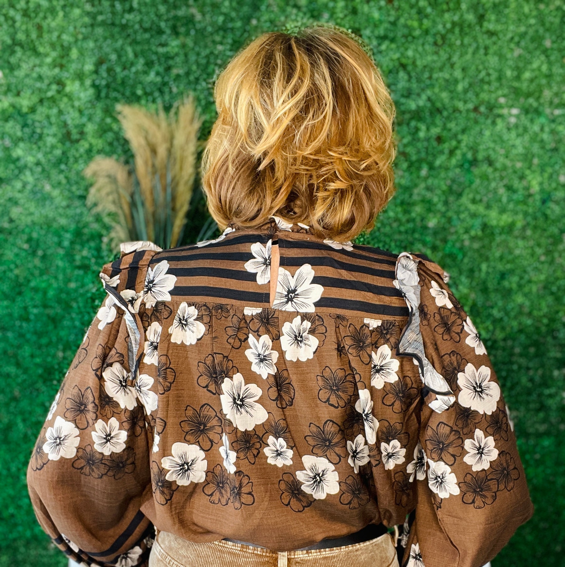 Fresh For Fall Floral Smocked Top