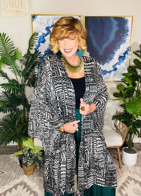 Wander This Way Kimono - OT192BK