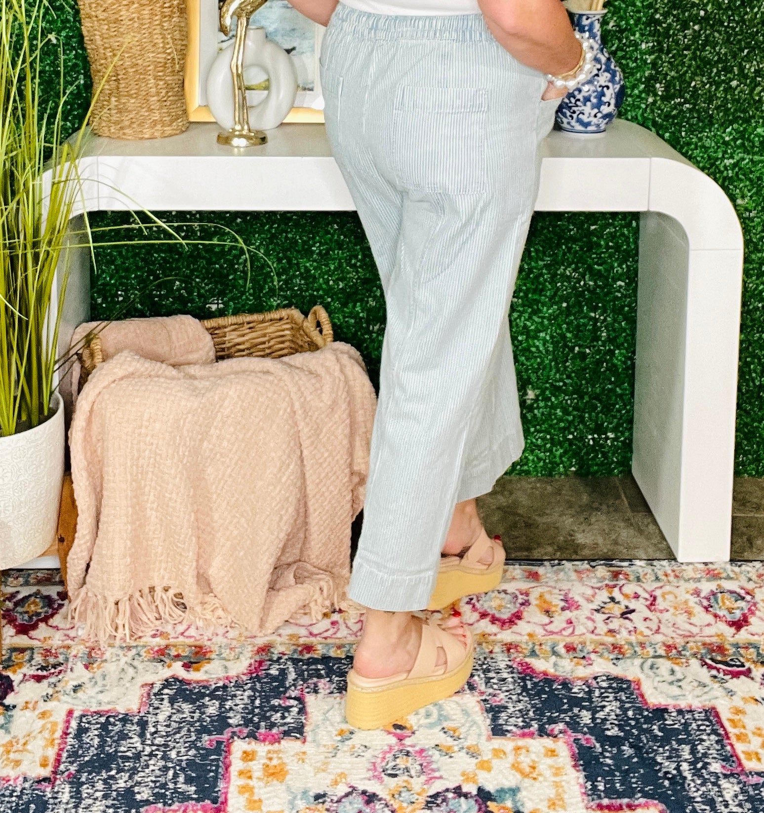 Harbor Chic Drawstring Waist Jeans
