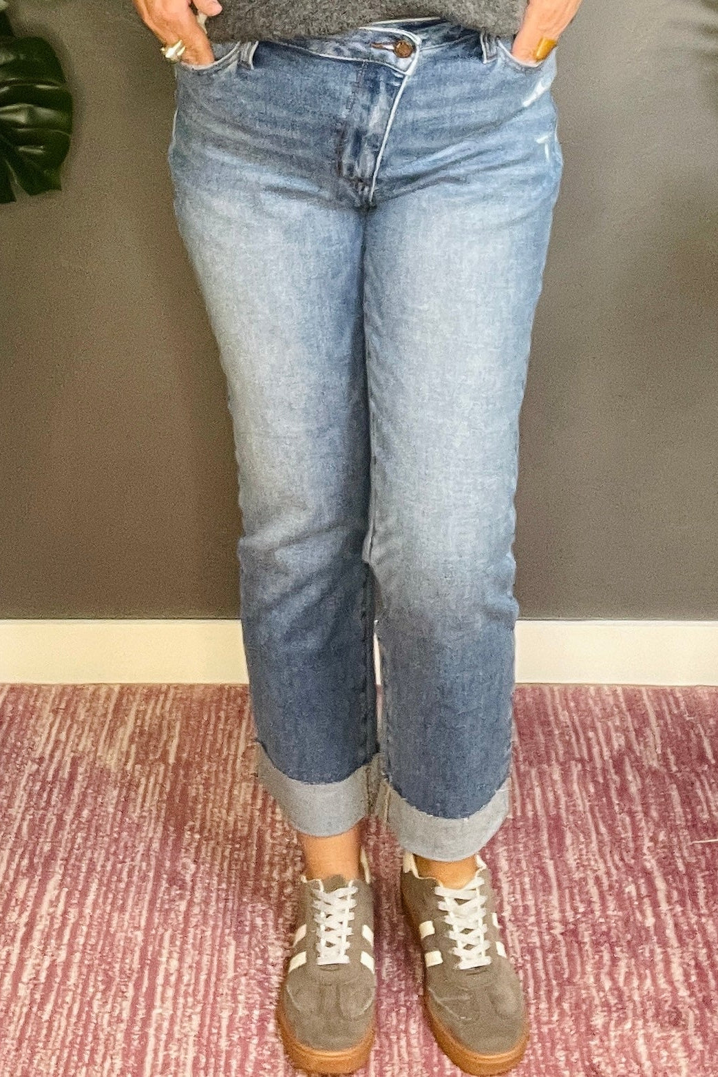Sloane High Waist Criss-cross Jeans