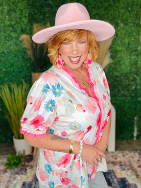 Petals And Pink Dreams Top - S746PK
