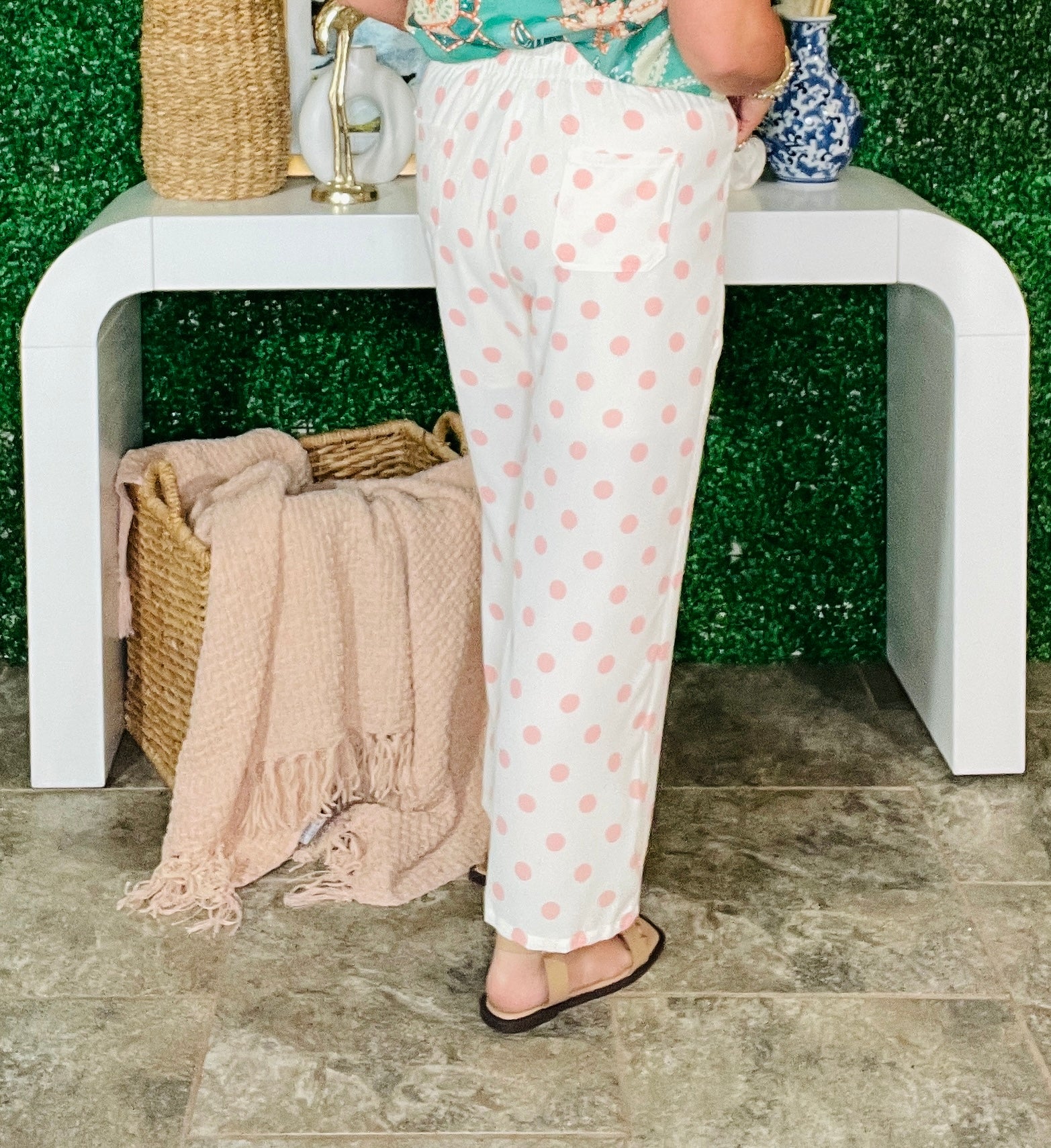 Dots On Repeat Pink Pants