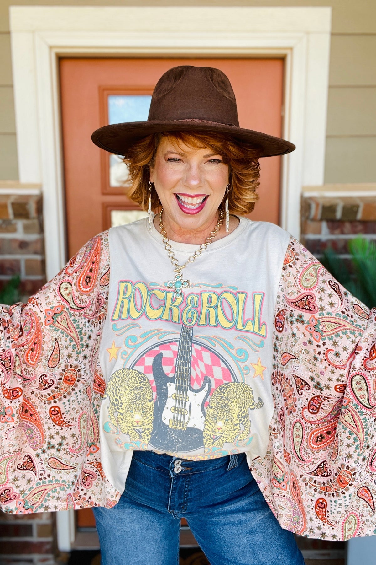 Rock And Roll Antique White Top - S159AW