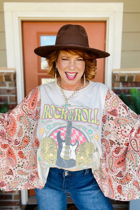 Rock And Roll Antique White Top - S159AW