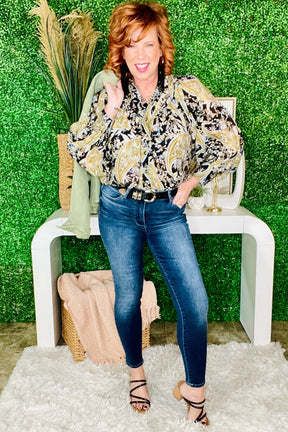 Aubrey Washed Thermal Skinny Jeans