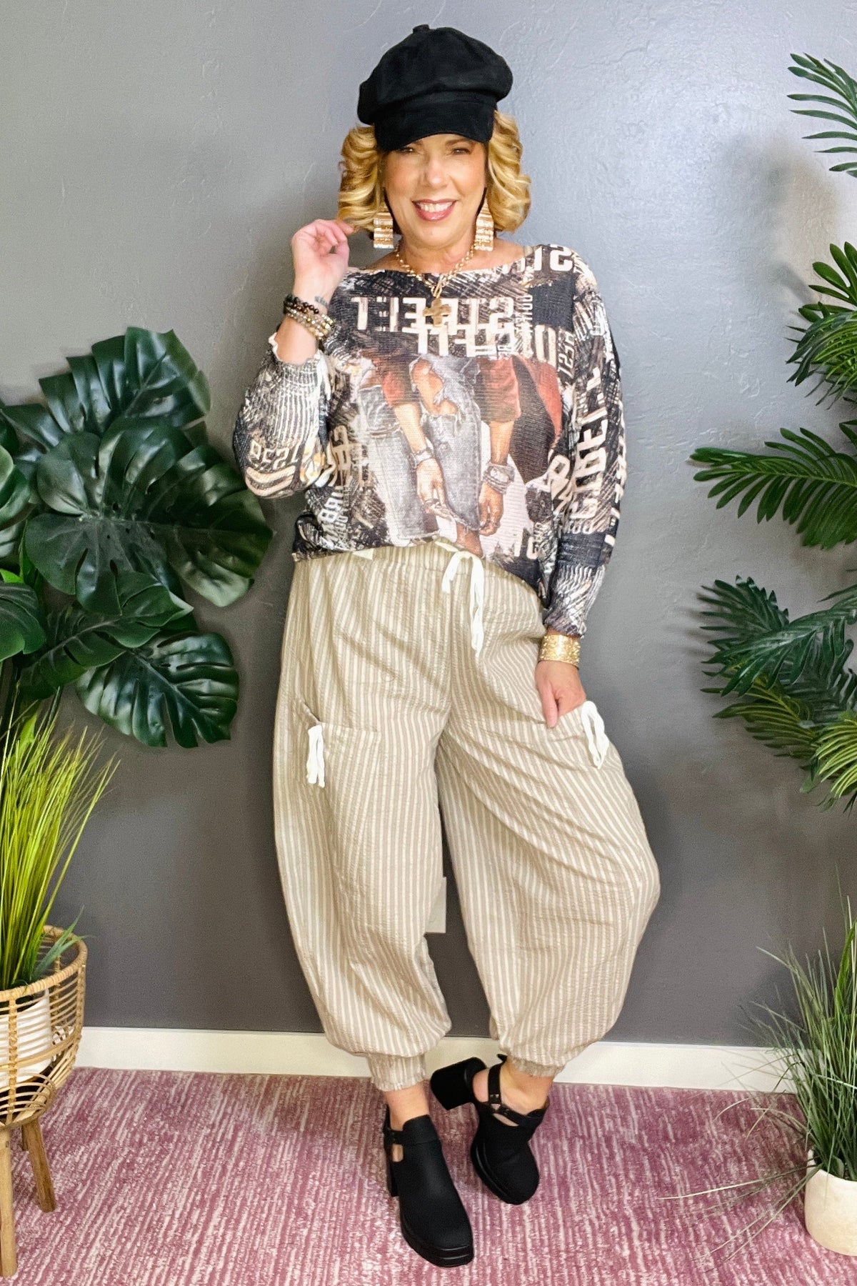Bows For Days Lantern Pants - P002TA