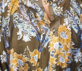 Hello Fall Brown Mix Floral Top - S103BR