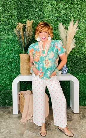 Dots On Repeat Pink Pants