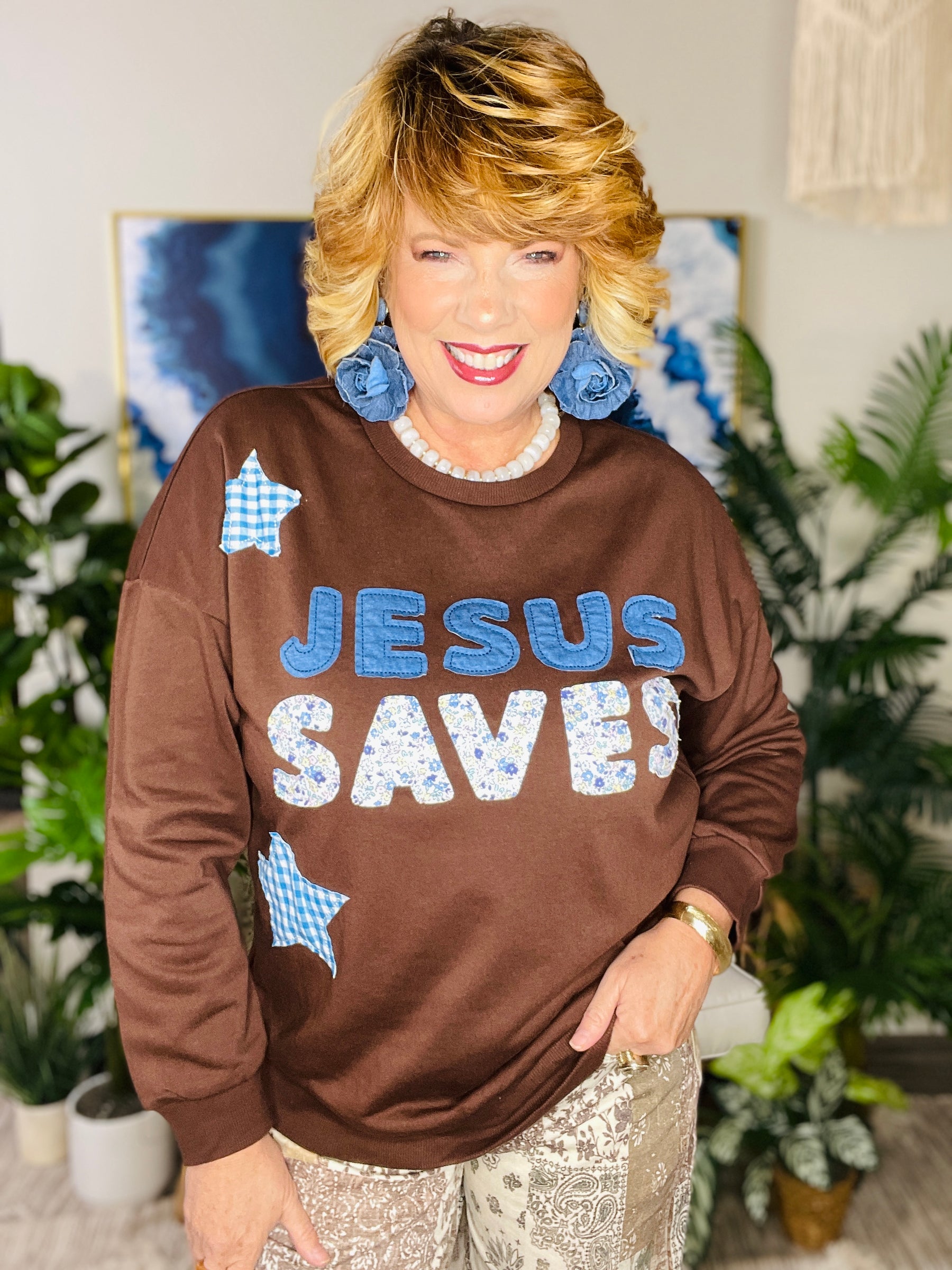 Jesus Saves Sweatshirt (2 Colors)