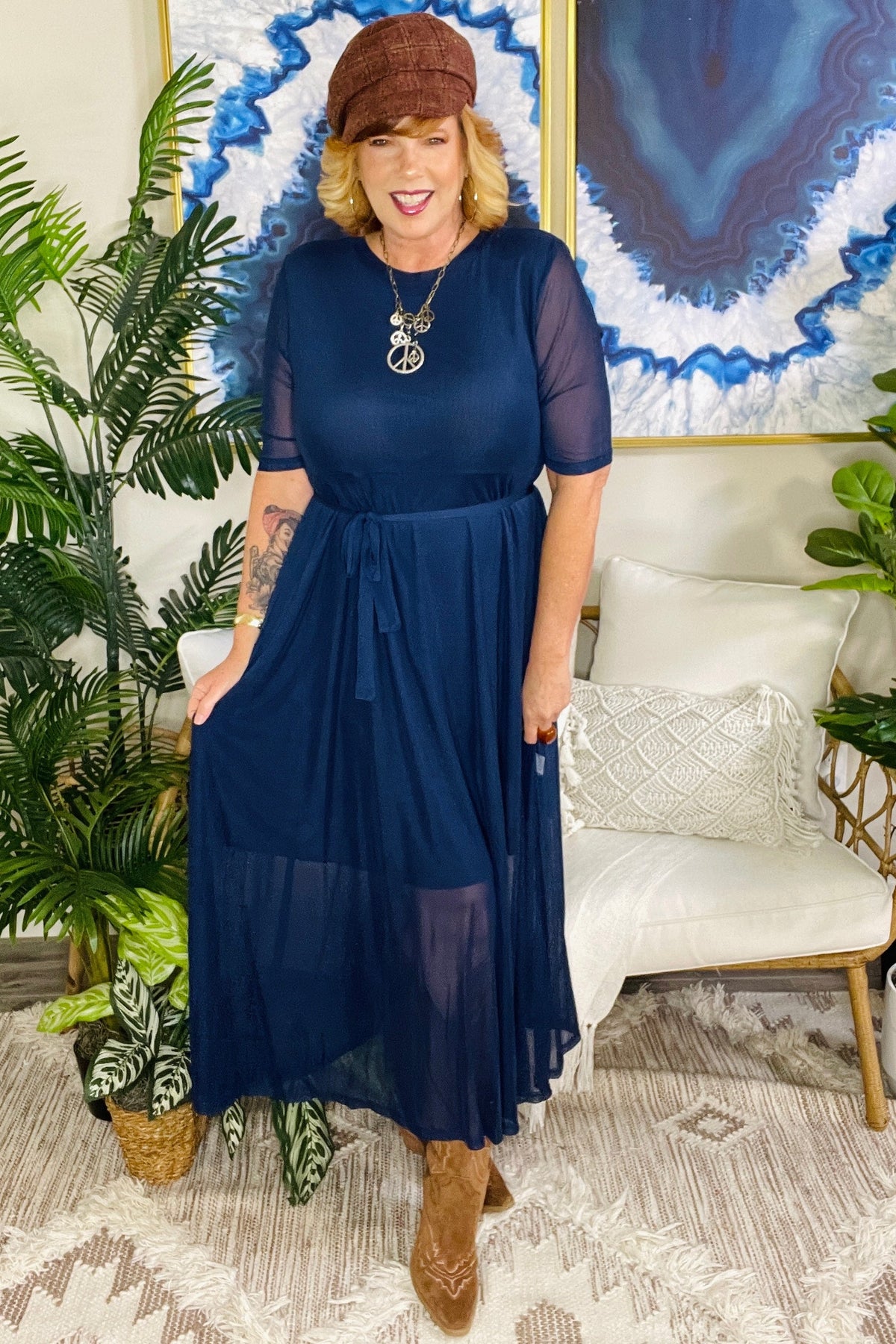 Navy Ever After Dress - LW001NV