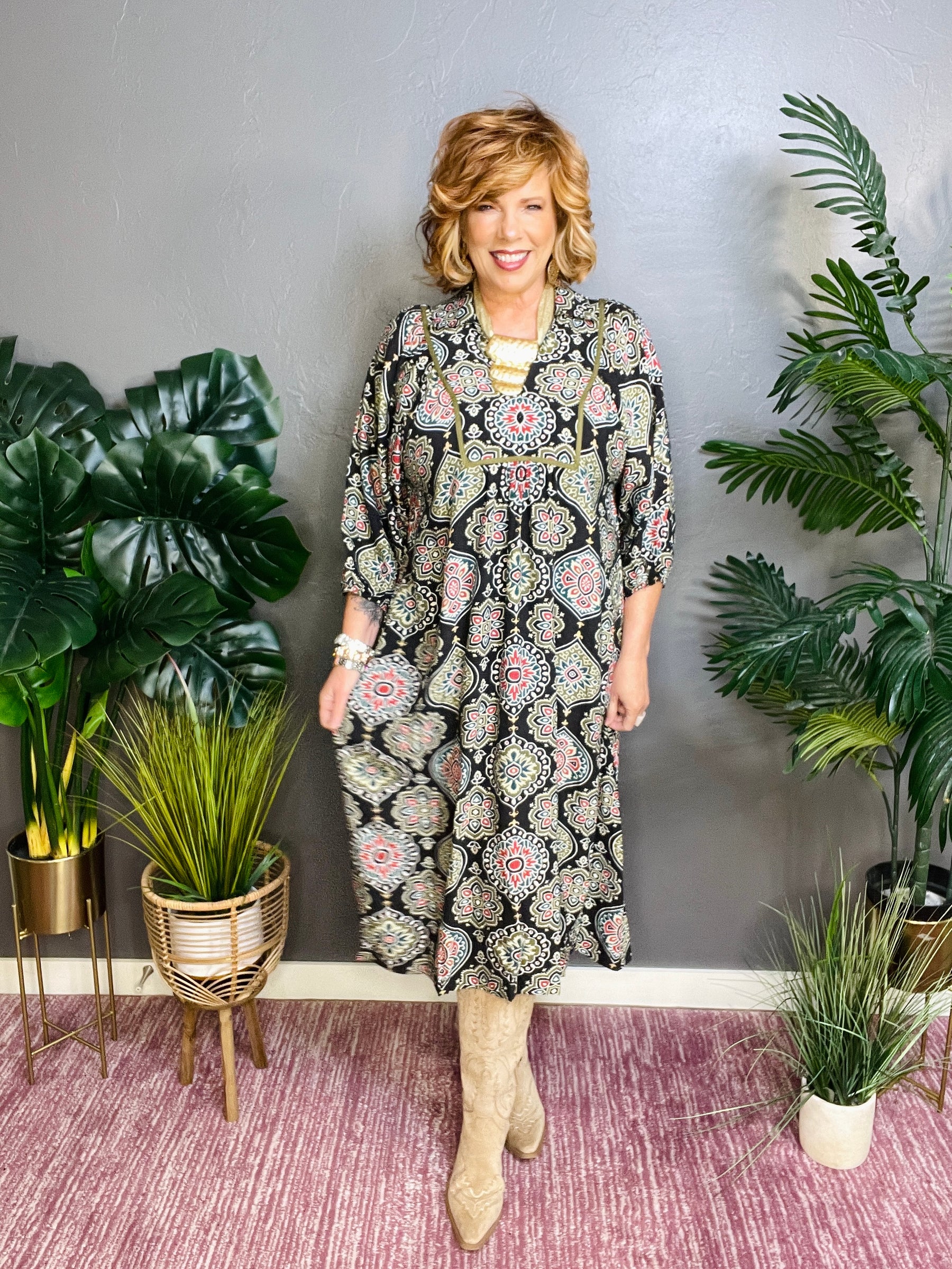 Join The Movement Midi Dress - DR029BK