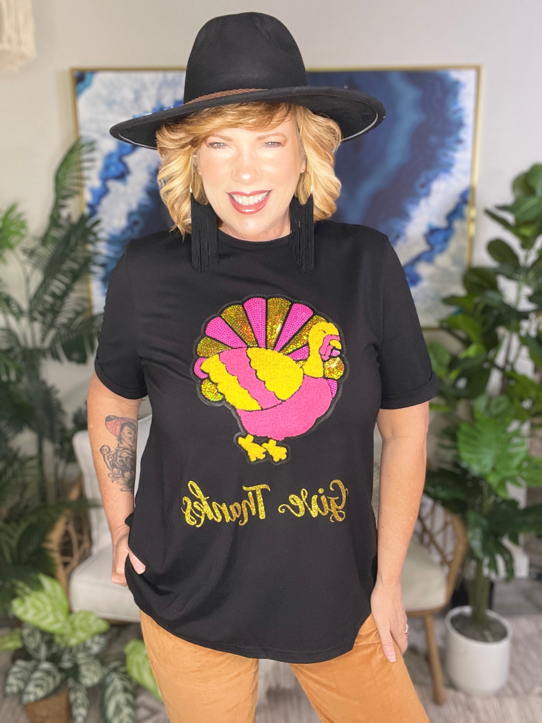 Turkey Trot Cutie Top - S956BK