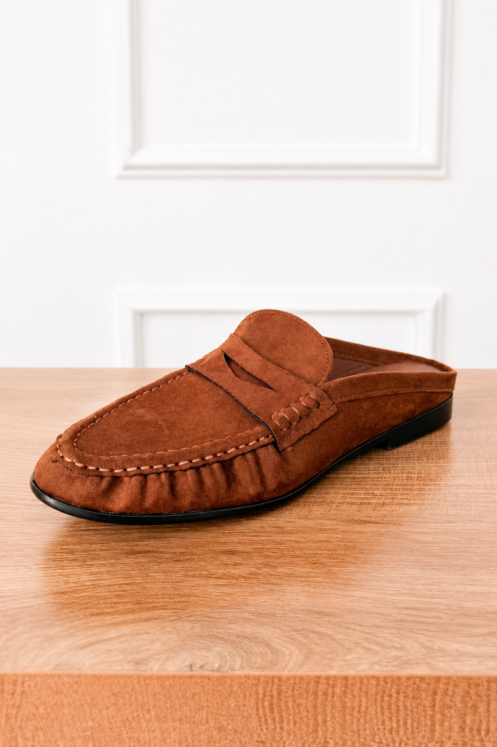 Margot Slide Loafer in Chocolate