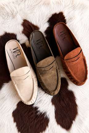 Margot Slide Loafer in Olive
