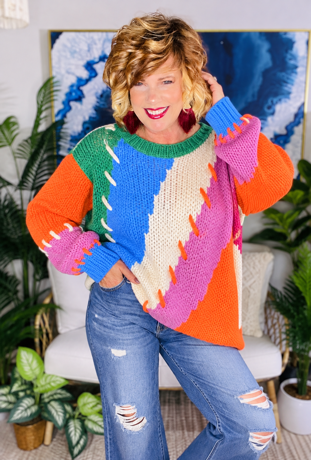 Pop Of Happy Sweater