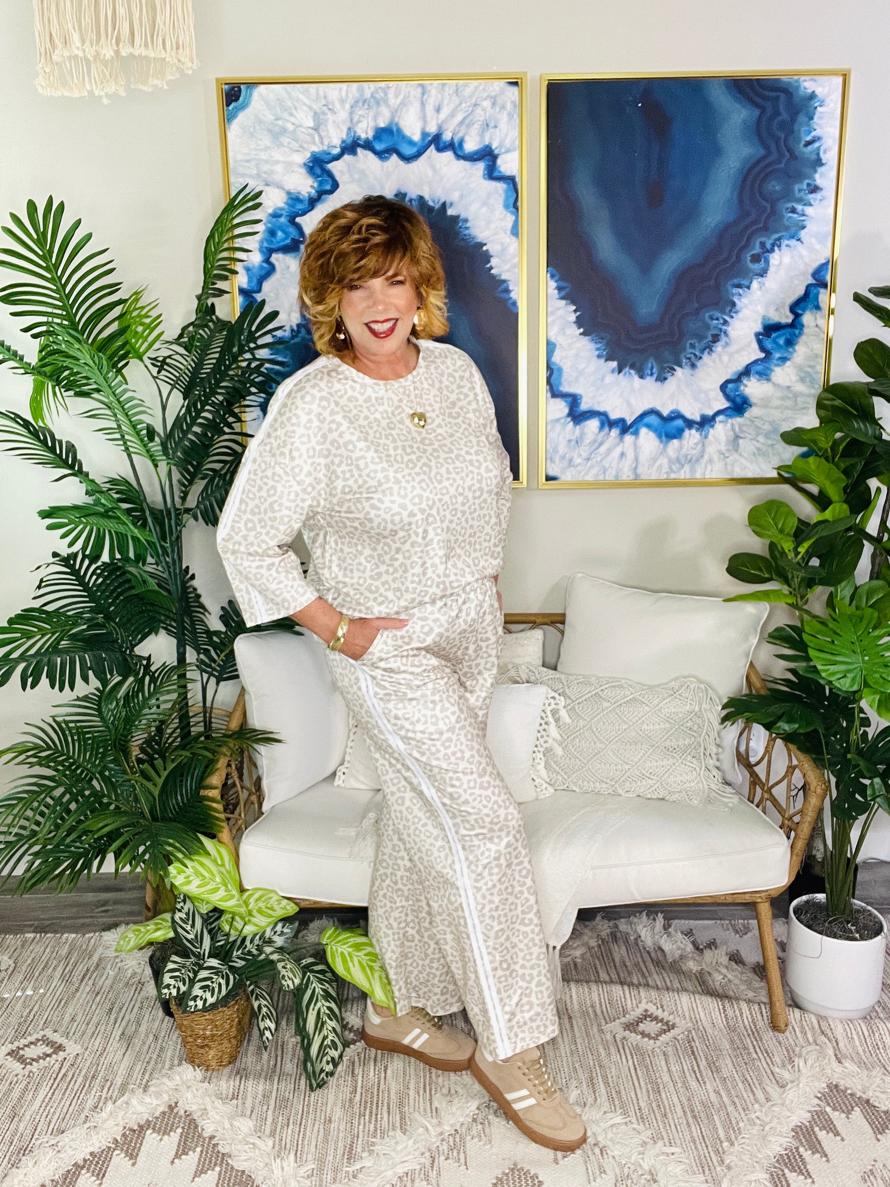 Wild At Ease Top And Pant Set (3 Colors)