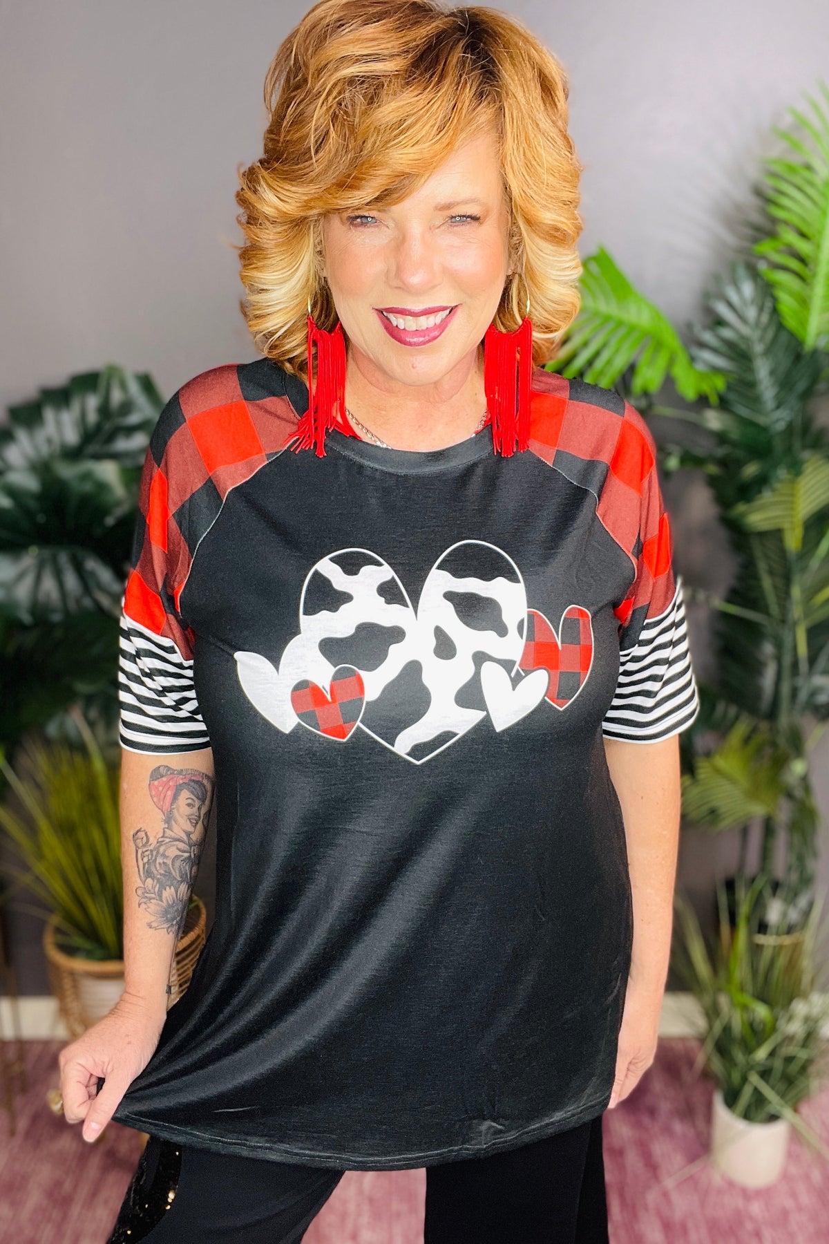 Hearts Full Of Love Top - S235BK