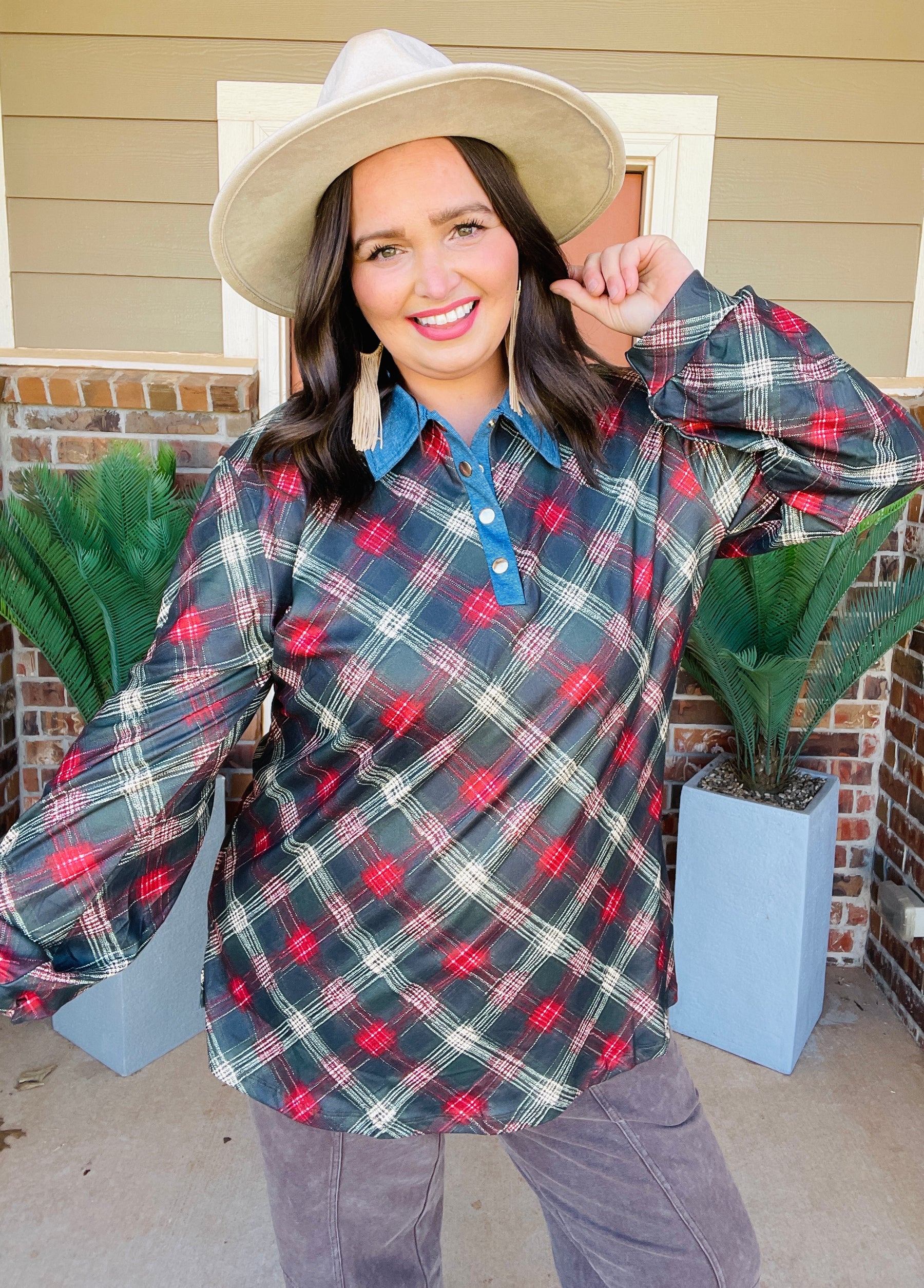 Home For The Holidays Top - YF001PL