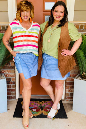 Zenim Classic Denim Skort - SK008CL