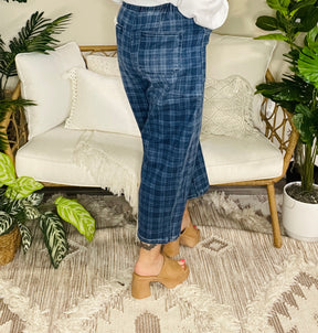 Plaid About You Barrel Jean - J087PLD
