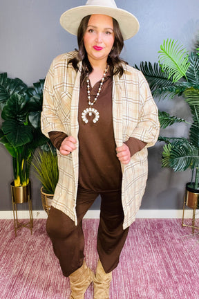 Southern Plaid Coco Shacket Dress - DR041CC