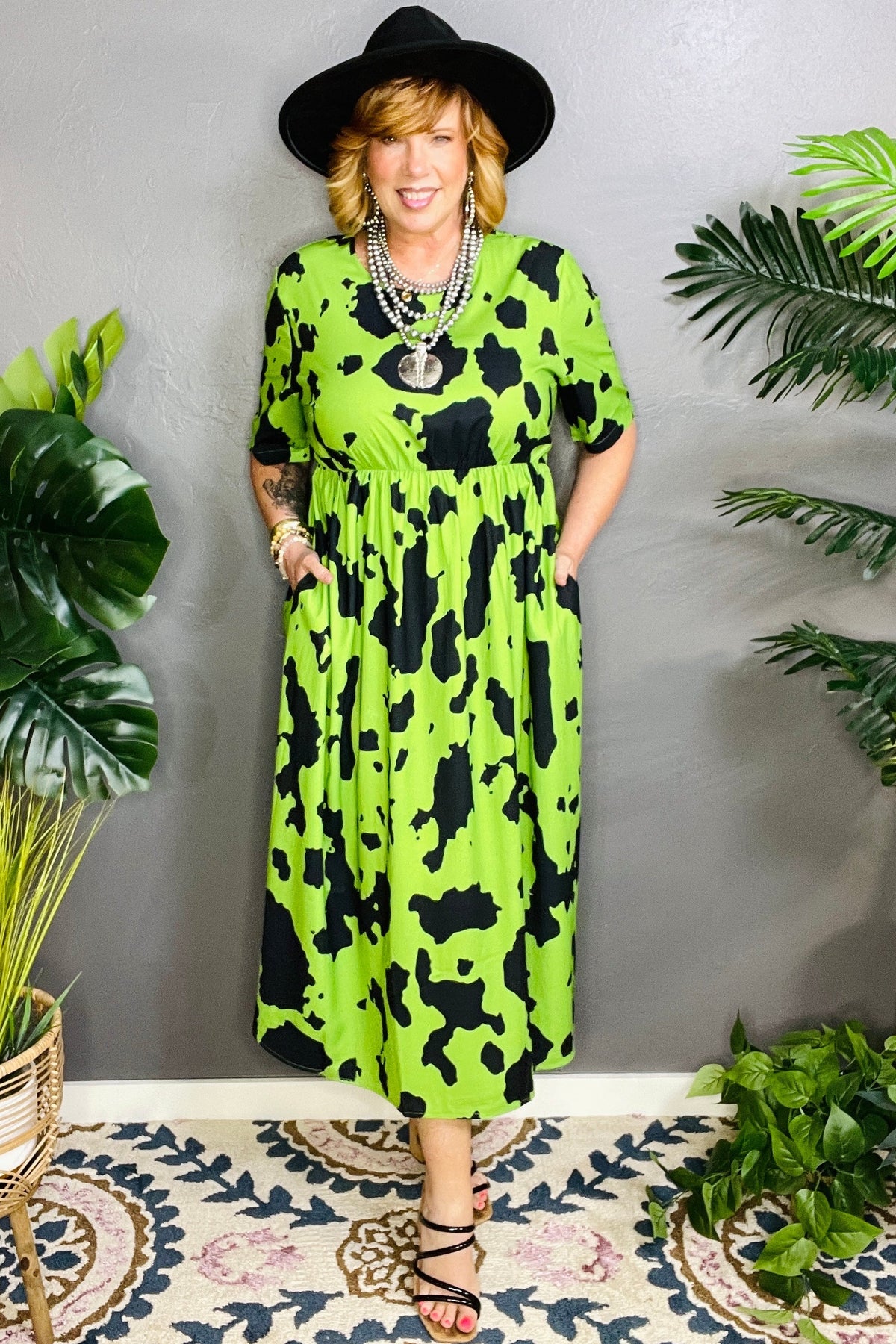 Making A Statement Dress - DR199GN