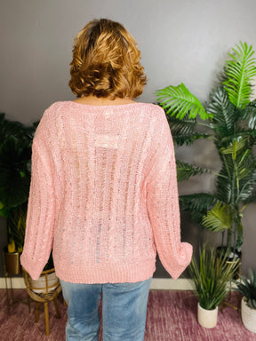 Light And Soft Pink Sweater - S373PK
