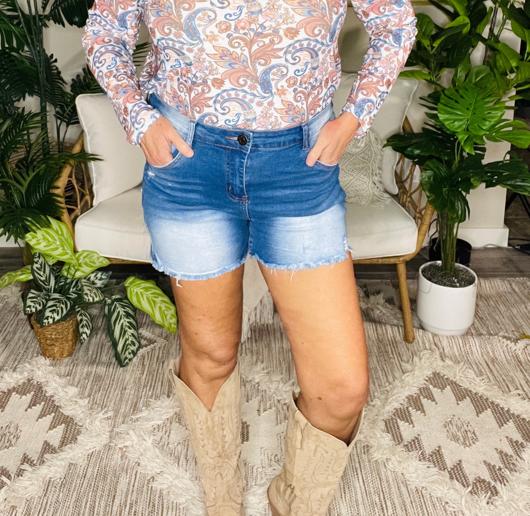 Road Trip Ready Denim Shorts - SHR013DN
