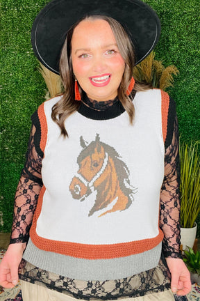 Saddle Up Sister Sweater Vest