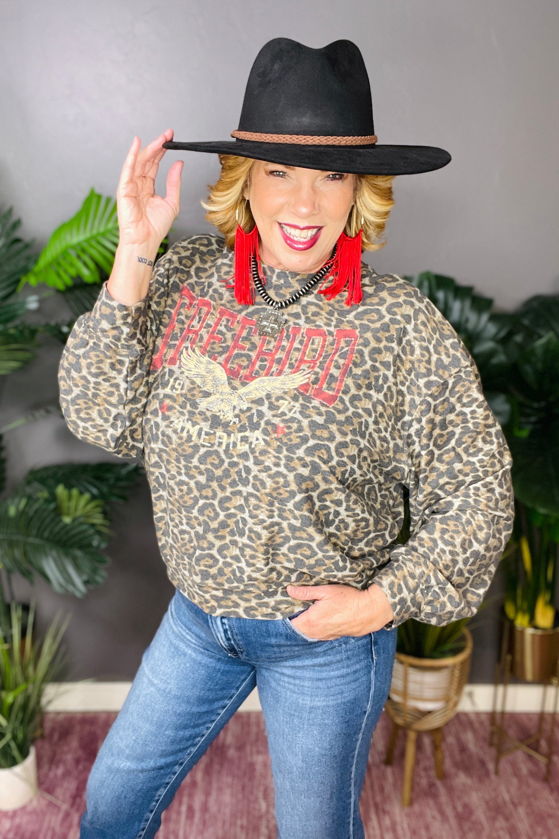 Freebird Leopard Top - S158LE