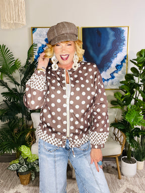 Spot Check Polka Dot Jacket