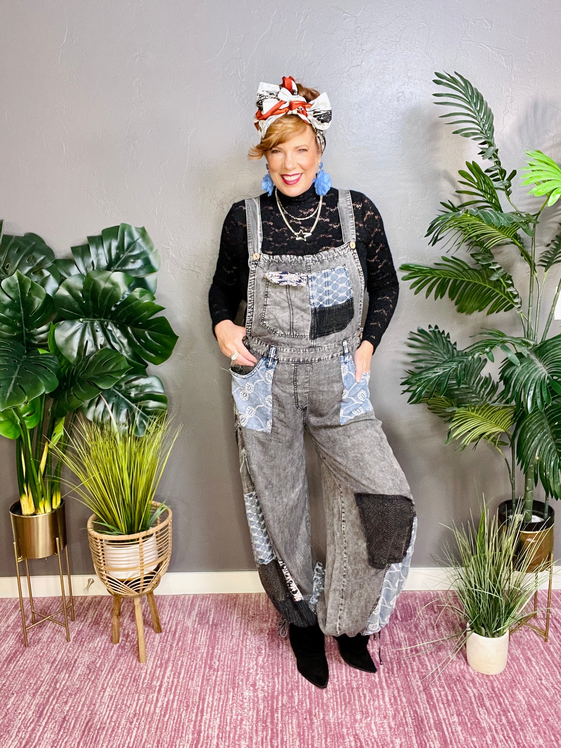 Patch It Up Denim Overalls - R002DN