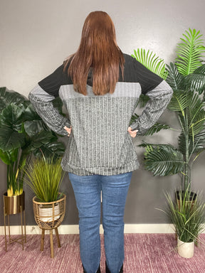 Block The Ordinary Ribbed Knit Hoodie (6 Colors)