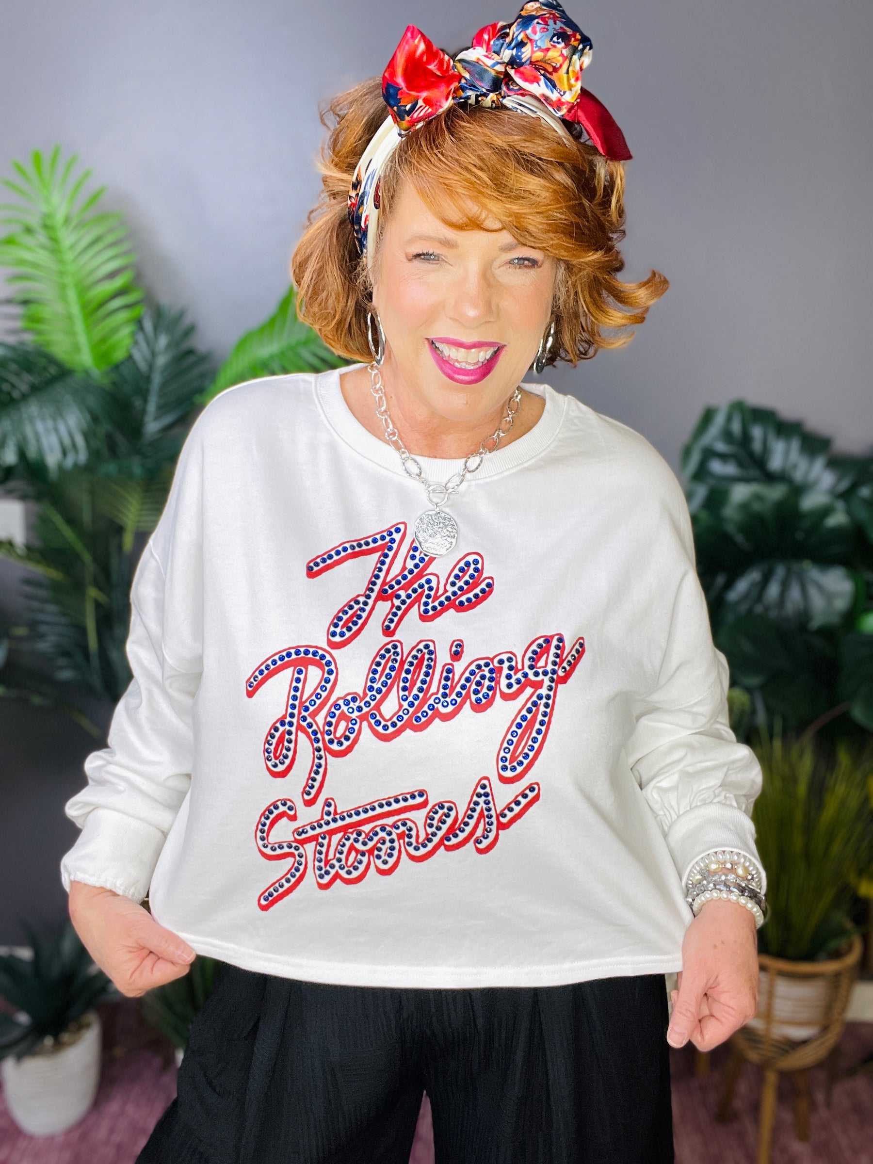 The Rolling Stones Bling Top - S471WH