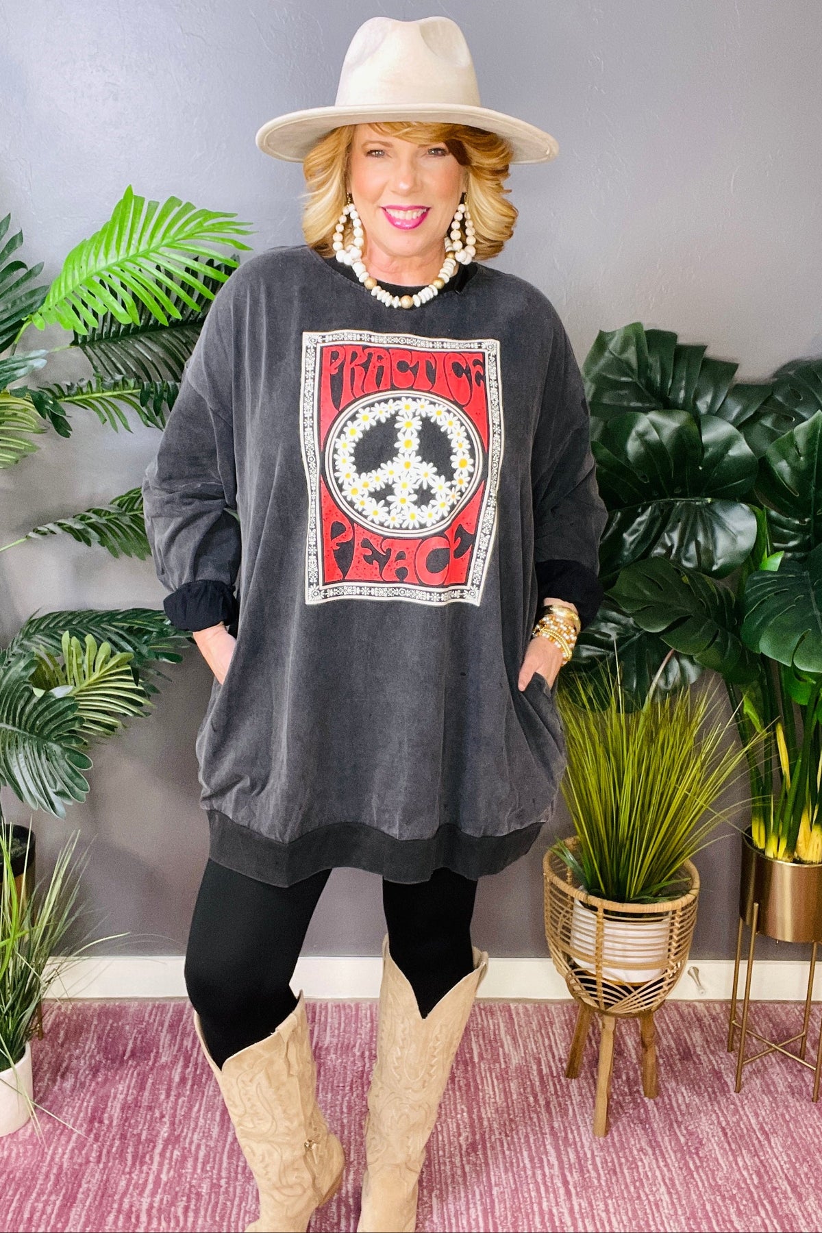 Practice Peace Black Sweatshirt - S276BK