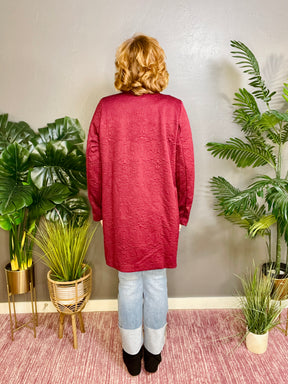 Forever Timeless Wine Coat - OT050WN