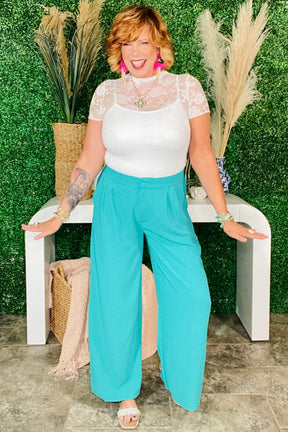 Carefree Moment Jade Wide Leg Pant - P091JD
