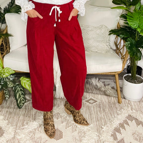 Homebody Chic Corduroy Casual Pants