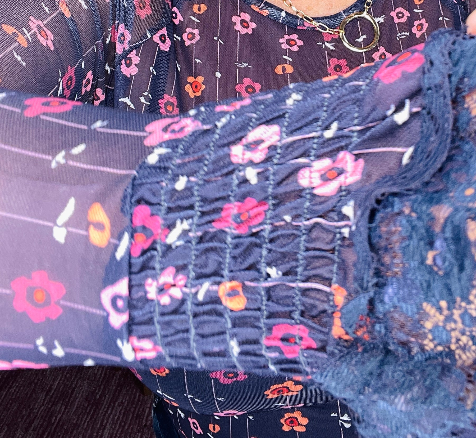 Flower Girl Energy Mesh Bodysuit