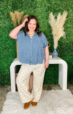 Bows Made Cute Corduroy Pants