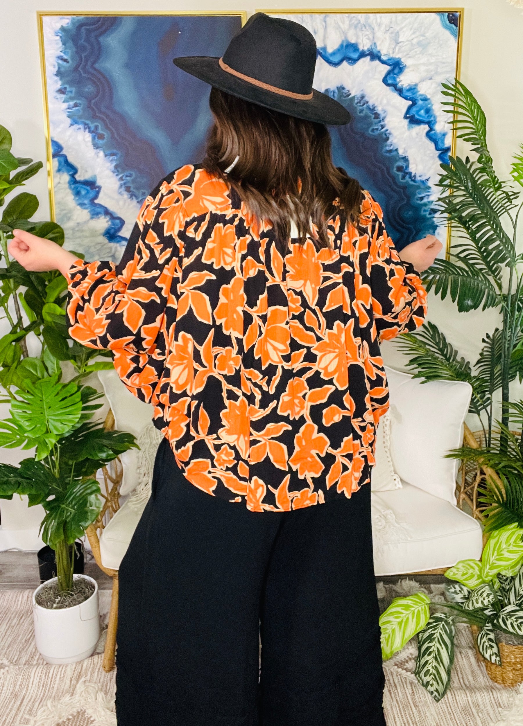 Autumn In The Air Black Top - S988BK