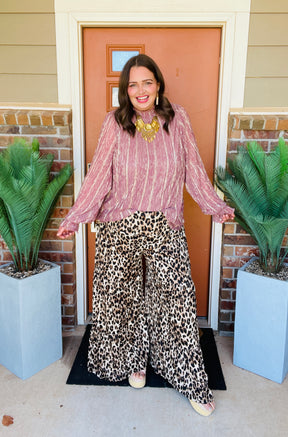 All That Glitters Mauve Top - S925MV