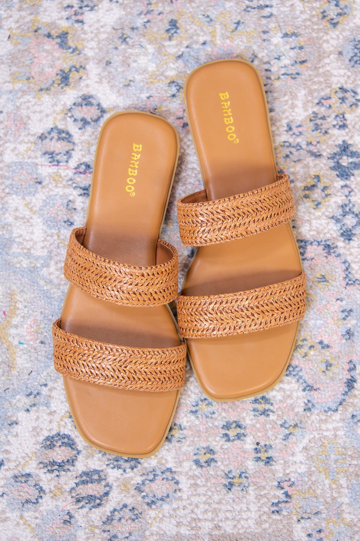 Following My Heart Cognac Slip On Sandals - SHO2587CGN