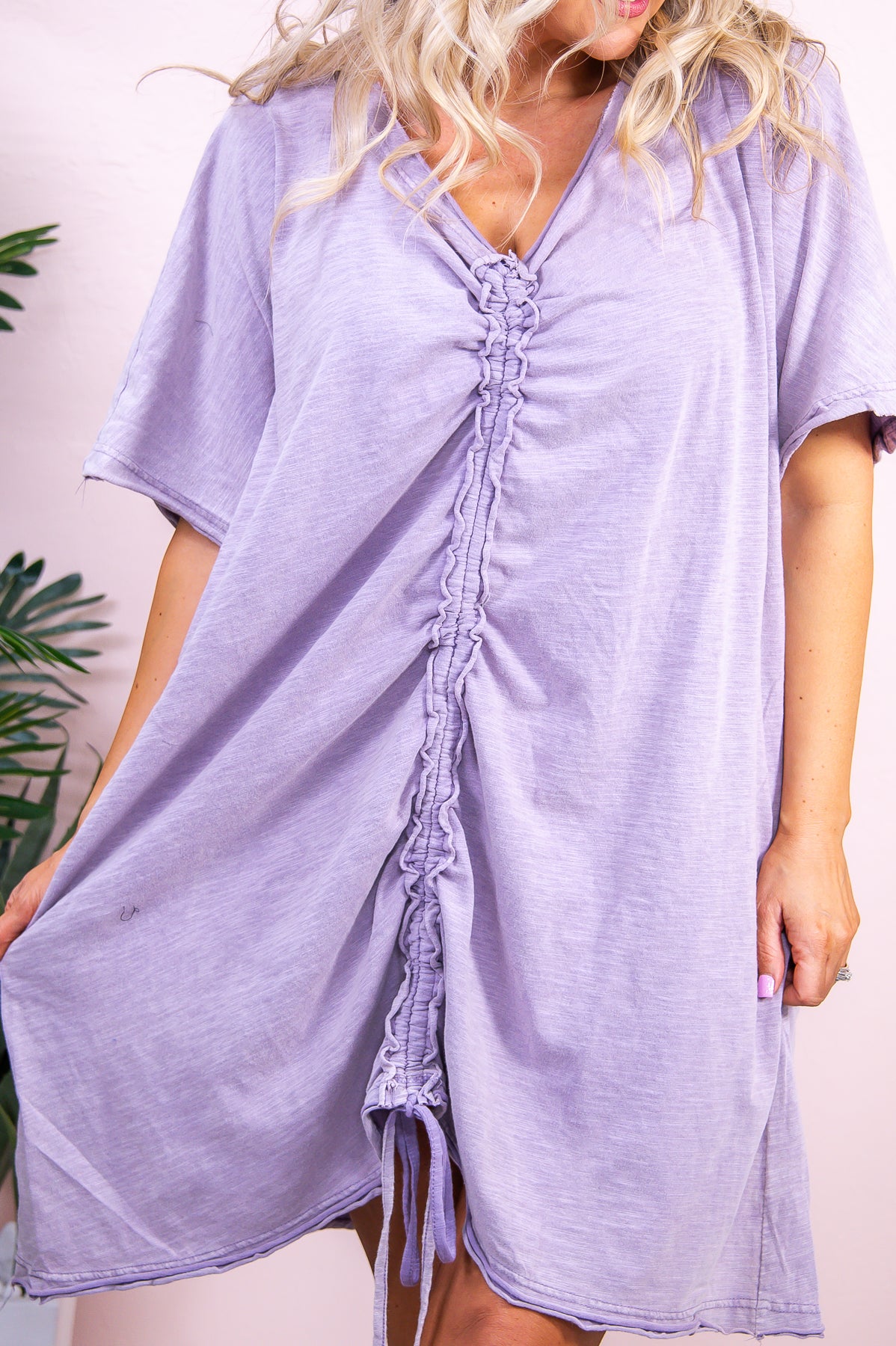 Sea Of Sand Lavender Solid Convertible Dress - D5166LV