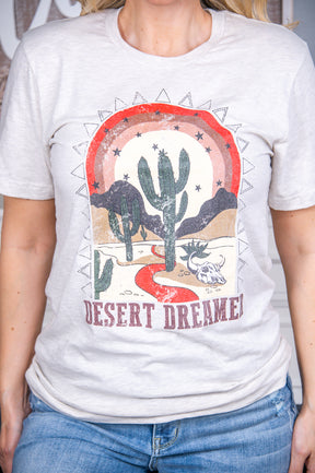 Desert Dreamer Heather Prism Natural Graphic Tee - A2749HPN